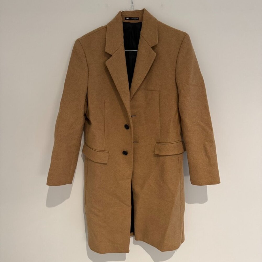 Zara Brown Trenchcoat Size Small Like New